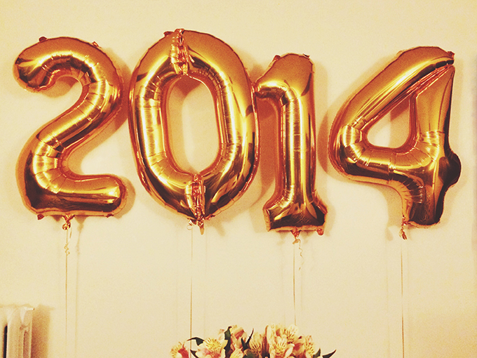 KittyCotten.com - New Years 2014 gold ballons