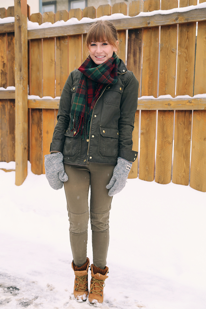 KittyCotten.com - Army Green Winter Outfit