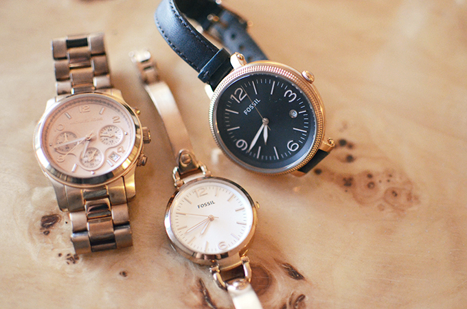 Michael Kors and Fossil watches