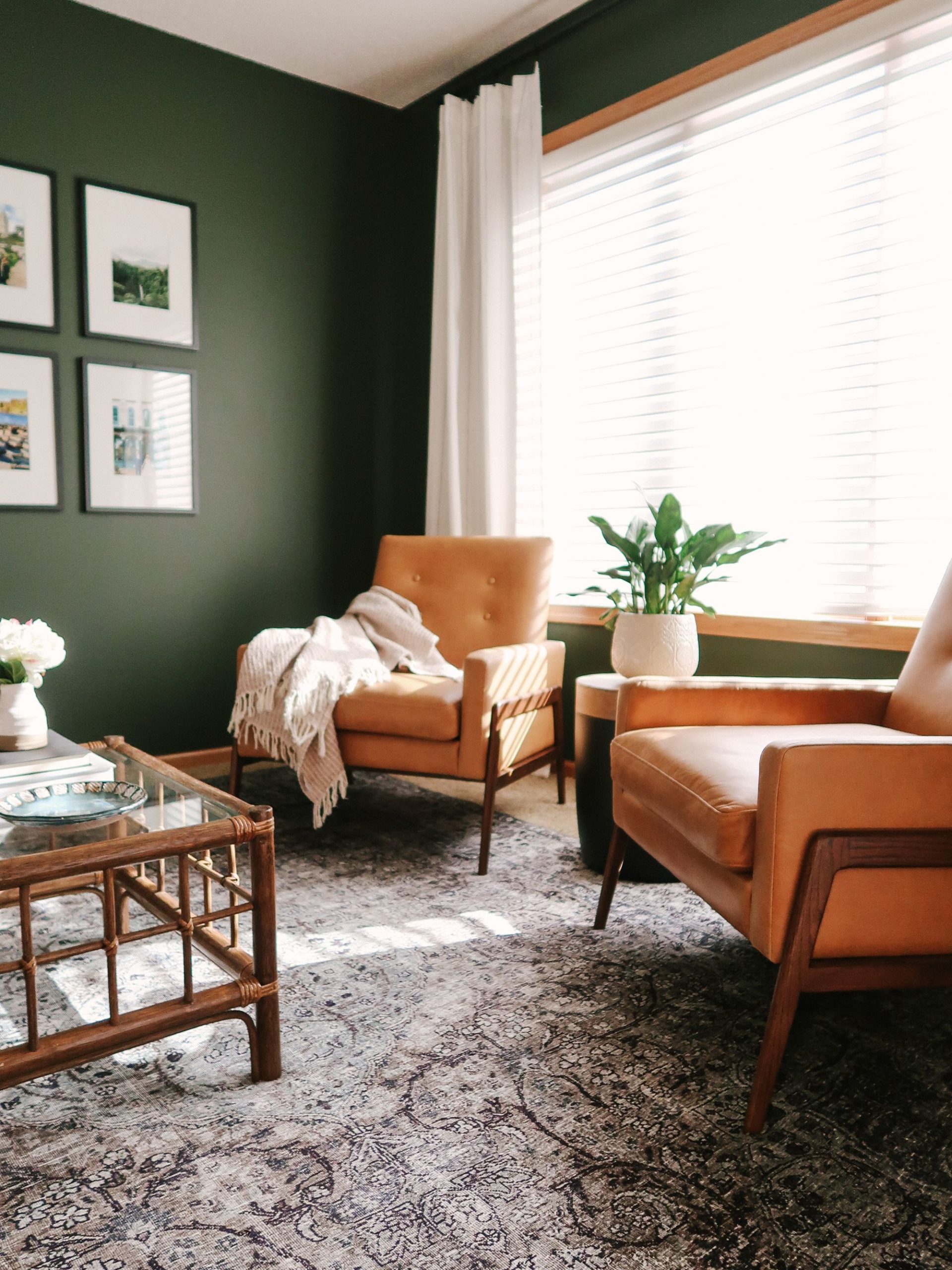 Tips for Decorating a Living Room with Dark, Bold Paint Color - Kitty ...