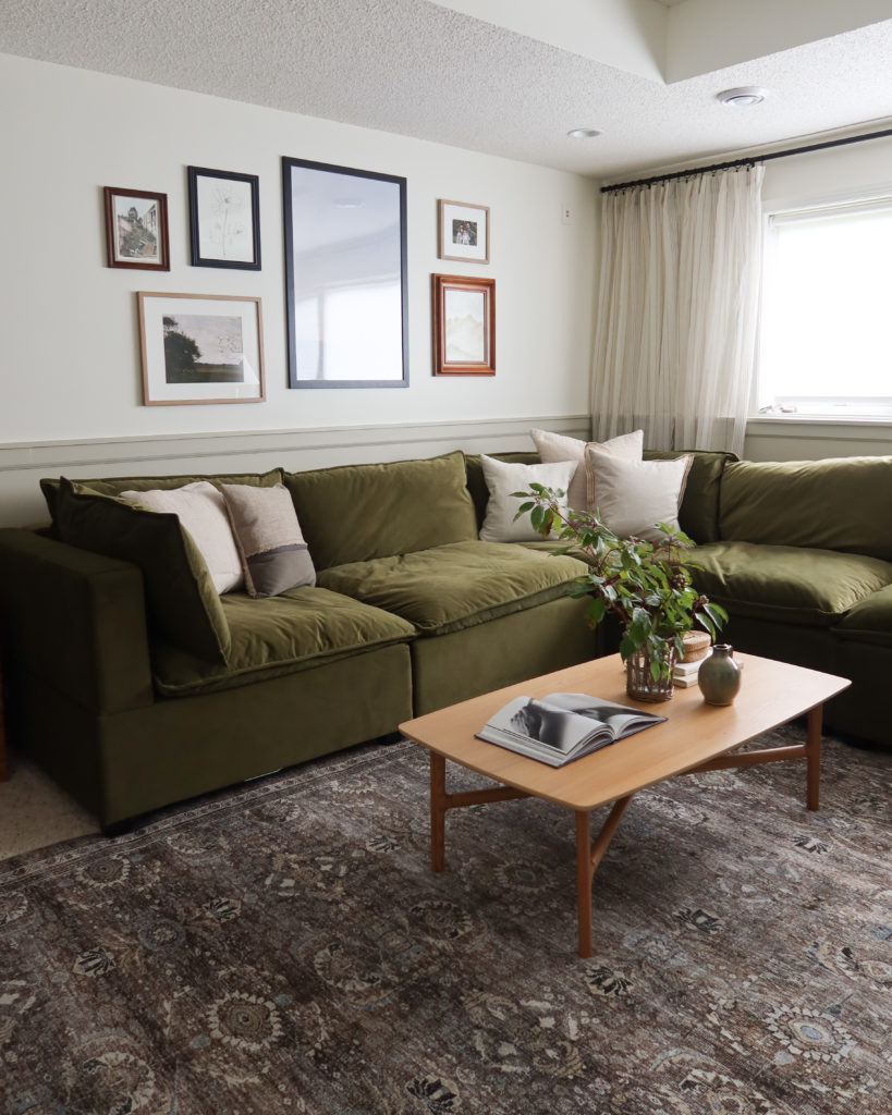 Basement living room makeover Albany Park